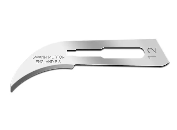Skalpellblader Nr. 12 Sterile 100 Stk Swann Morton 