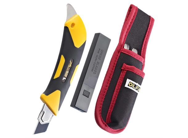 Kniv 18mm Olfa Med Gummiert Grep Og Sli Re 20410121 