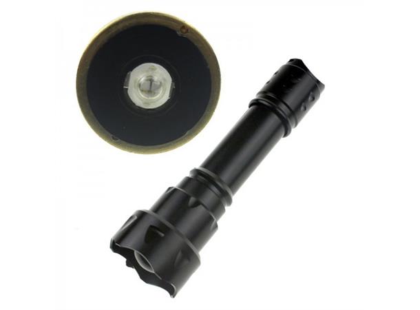 Lykt 2X Uv Led 395Nm 5W Med Zoom, Uten Batteri 18650 