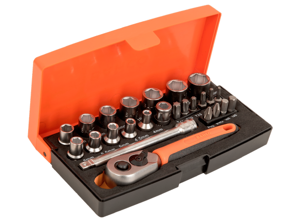 Pipesett 1/4" 25 Deler Bahco 