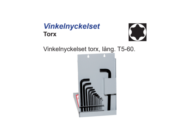 Torx Vinkelnøkkelsett T5-60 Lobomatic