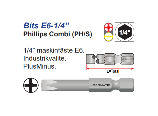 Bits Ph Combi 1X70mm PH/S