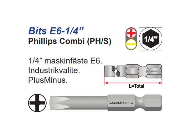 Bits Ph Combi 1X70mm PH/S 