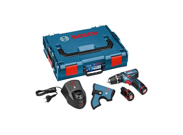 Slagdrill 12V Bosch 2 X 2Ah+Lader+Koffe Rt 