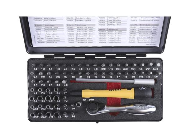 Bitsett Micro-Set Esd Wiha 65 Deler 