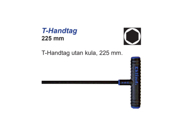 T-håndtak Unbrako 2,5X225mm Lobomatic