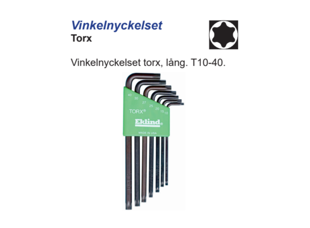 Torx Vinkelnøkkelsett T10-40 Lobomatic 