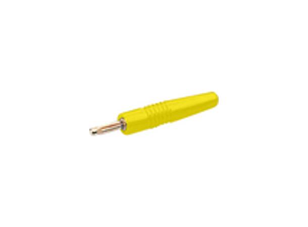 Bananplugg 2mm Gul