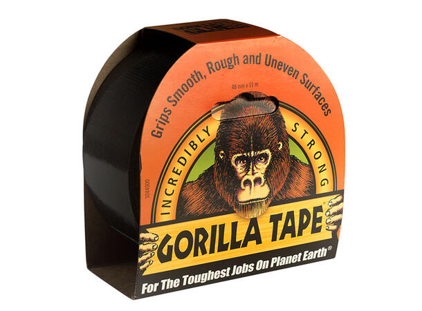 Gaffatape 48mmx11M Gorilla Sort 