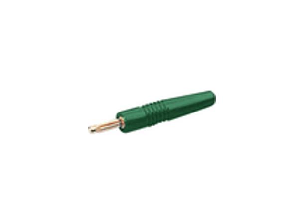Bananplugg 2mm Grønn 