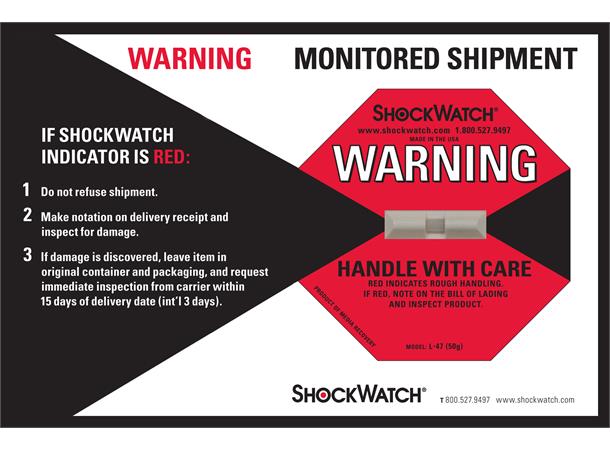 Shockwatch Label  Pr Stk(Rull A 200Stk) 
