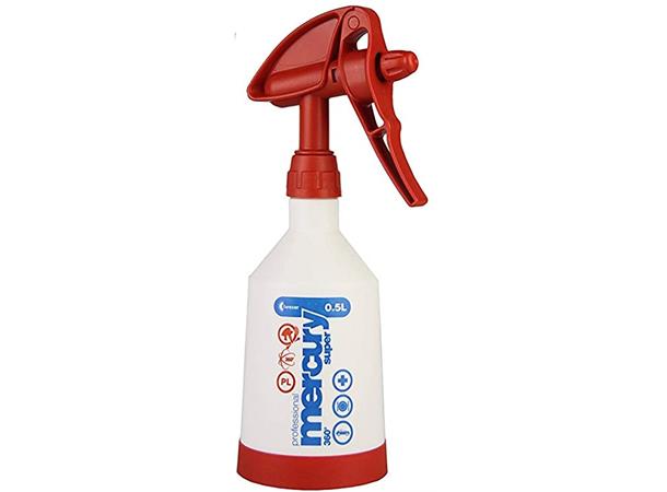 Sprayflaske 1Liter 360Gr. Mercury Pro+ For Kjemikalier 