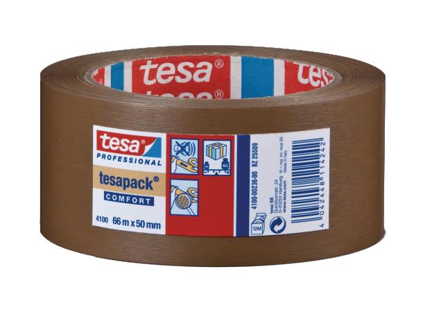 Pakketape 50mm Brun Tesa PVC 