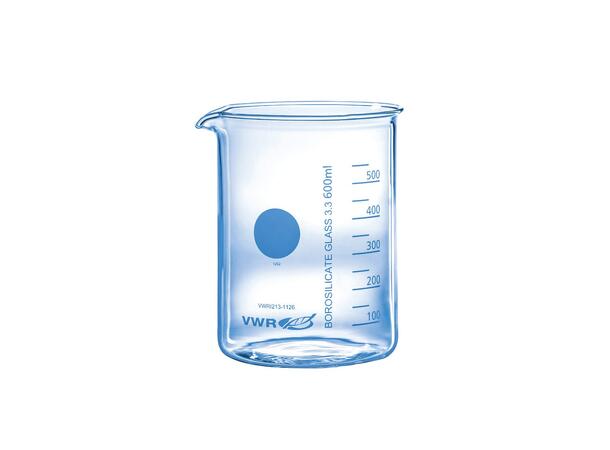 Målebeger Glass M/Helletut 600Ml 125X90 mm 