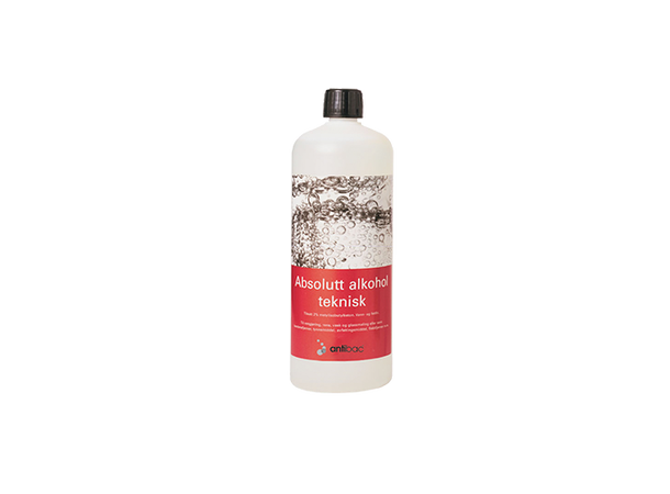 Teknisk Alkohol 99,9% Absolutt 1000ml T-butanol 1% og metyletylketon 1% 