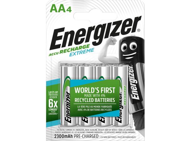 Batteri AA Oppladbare Pk.A 4 Energizer 