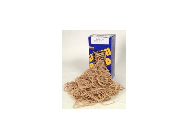 Gummistrikk Brun 50X1,5mm Pk A 500Gr