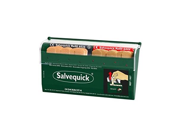 Plasterdispenser Salvequick M/ 6444 Tekstil og 6036 Plastplaster 