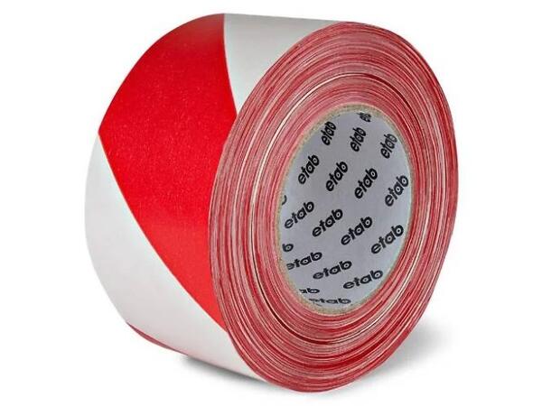 Sperrebånd Rød/Hvit 500Meter 70mm 