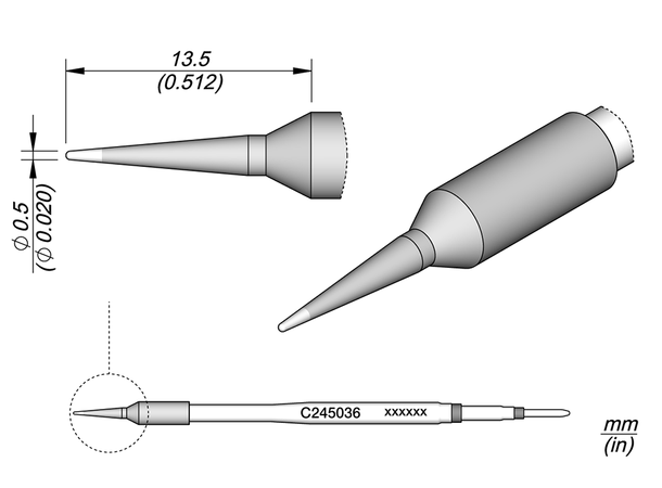 Loddespiss Jbc For C245-R0,4X13,5mm 