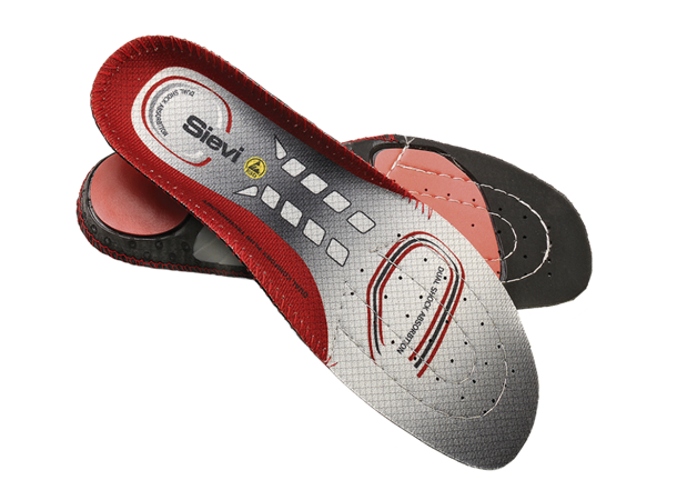 Såle Sievi Dual Comfort Plus: Neutral A Rød 