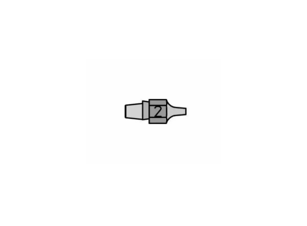 Avloddespiss Weller DX112 Ø1,0mm, Ø2,3mm, 25mm 