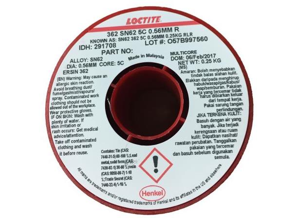 Loddetinn Multicore Sn62 Med Sølv  (623 62D023A) 