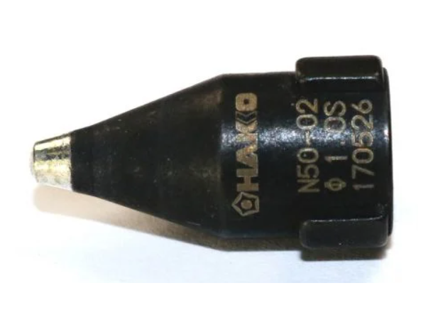 Avloddespiss Hakko N50-02 Ø1,0mm, Ø2,0mm 