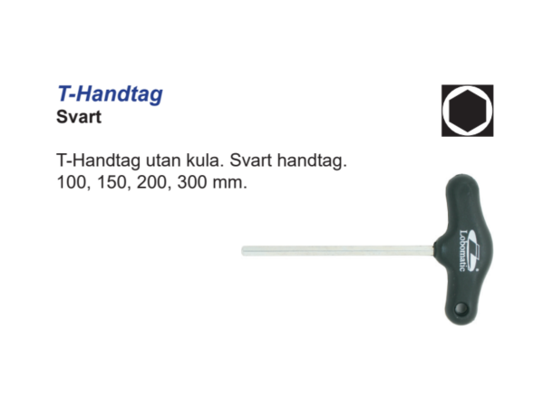 T-håndtak Unbrako 3X100mm Lobomatic