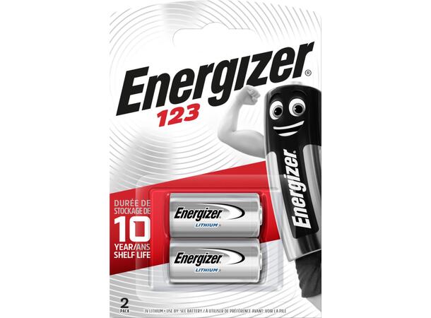 Batteri Primærbatteri 3V Lithium 2stk Energizer 