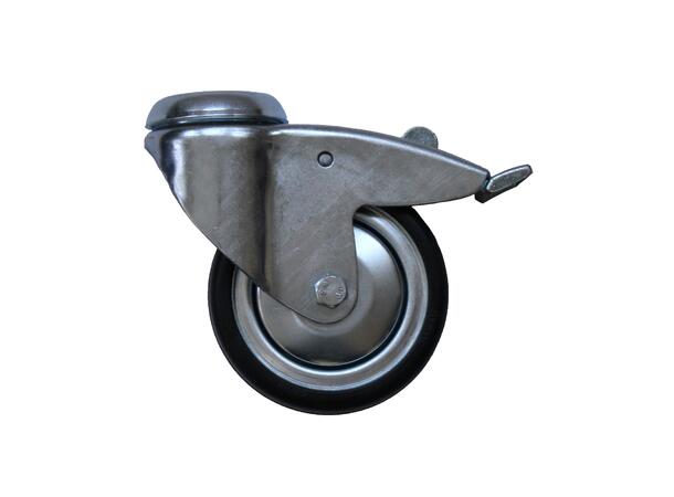 Hjul Esd 75mm Med Svingbar Gaffel/Brems 